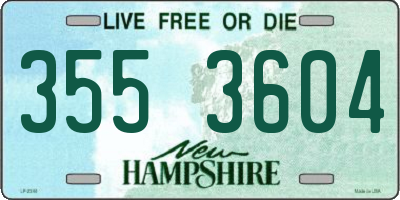 NH license plate 3553604