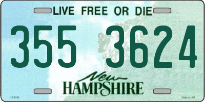NH license plate 3553624