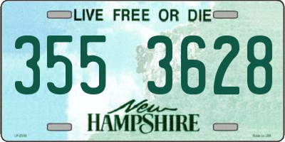 NH license plate 3553628
