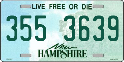 NH license plate 3553639