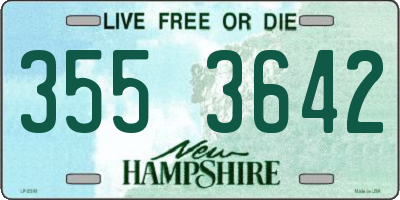 NH license plate 3553642