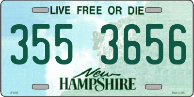 NH license plate 3553656