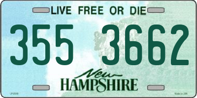 NH license plate 3553662