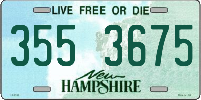 NH license plate 3553675
