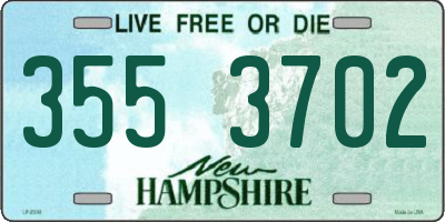 NH license plate 3553702
