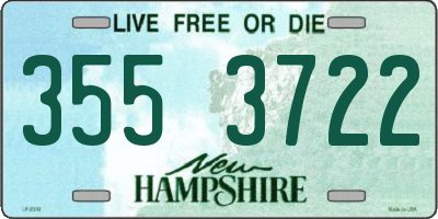 NH license plate 3553722