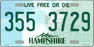 NH license plate 3553729