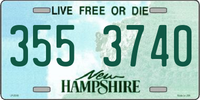 NH license plate 3553740