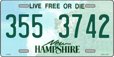 NH license plate 3553742