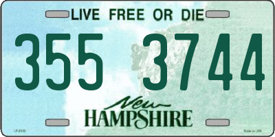 NH license plate 3553744