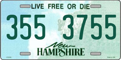 NH license plate 3553755