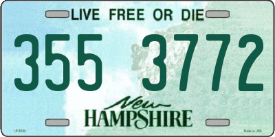 NH license plate 3553772