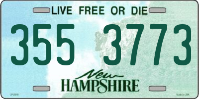 NH license plate 3553773