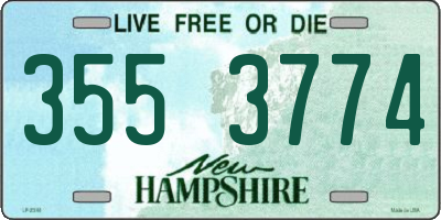 NH license plate 3553774