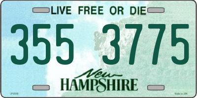 NH license plate 3553775