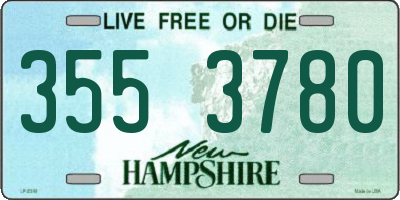 NH license plate 3553780