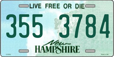 NH license plate 3553784