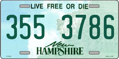 NH license plate 3553786