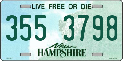 NH license plate 3553798