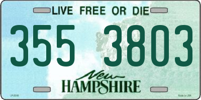 NH license plate 3553803