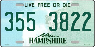 NH license plate 3553822