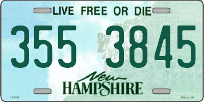 NH license plate 3553845