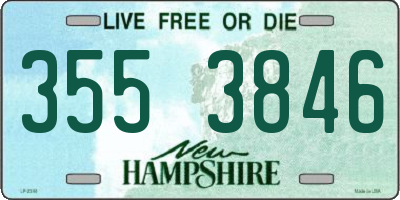 NH license plate 3553846