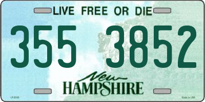 NH license plate 3553852