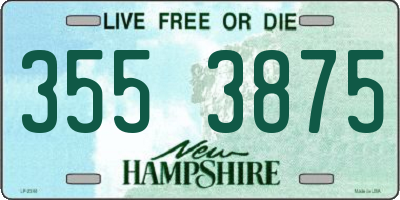 NH license plate 3553875