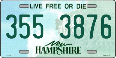 NH license plate 3553876