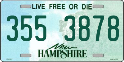 NH license plate 3553878