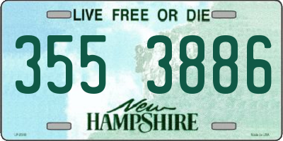 NH license plate 3553886