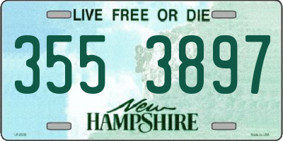 NH license plate 3553897