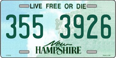 NH license plate 3553926