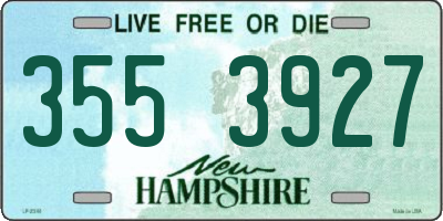 NH license plate 3553927