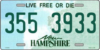 NH license plate 3553933