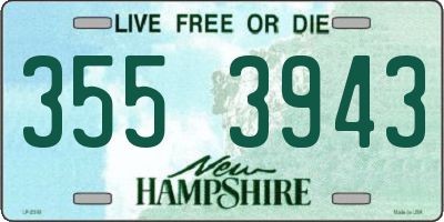 NH license plate 3553943