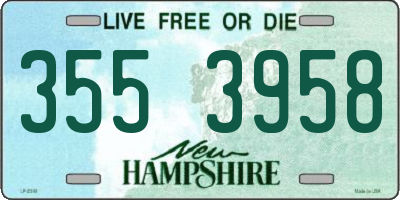 NH license plate 3553958