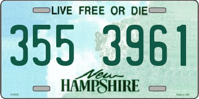 NH license plate 3553961