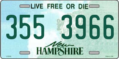 NH license plate 3553966