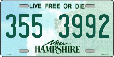 NH license plate 3553992