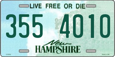 NH license plate 3554010