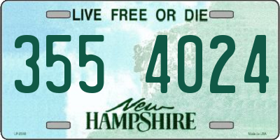 NH license plate 3554024