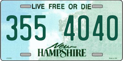 NH license plate 3554040