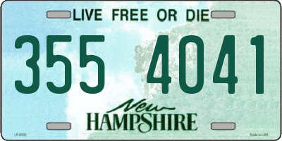 NH license plate 3554041