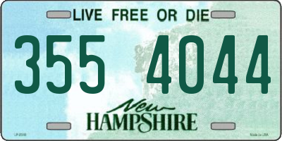 NH license plate 3554044