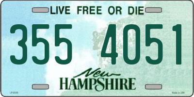 NH license plate 3554051