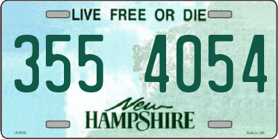 NH license plate 3554054
