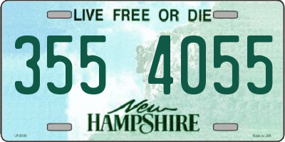 NH license plate 3554055