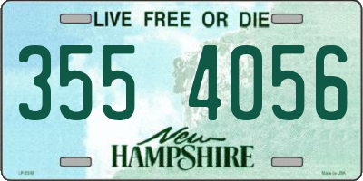 NH license plate 3554056